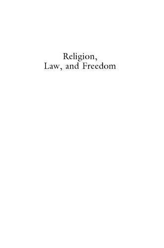 Religion, Law, and Freedom: A Global Perspective