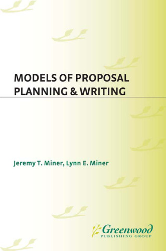 Models of Proposal Planning & Writing