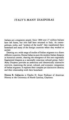 Italy's Many Diasporas