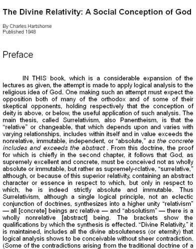 The Divine Relativity: A Social Conception of God (The Terry Lectures Series)