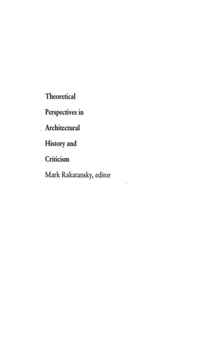 Architecture and Nihilism: On the Philosophy of Modern Architecture