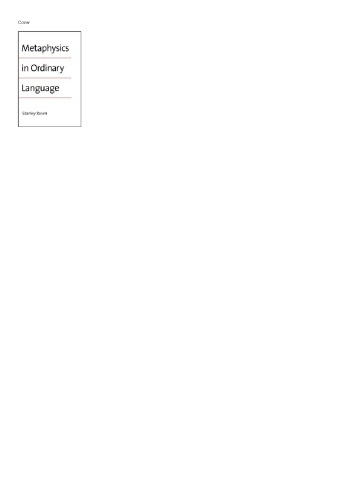 Metaphysics in ordinary language