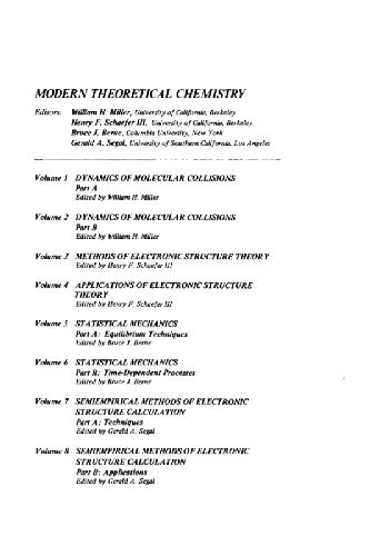 Modern Theoretical Chemistry