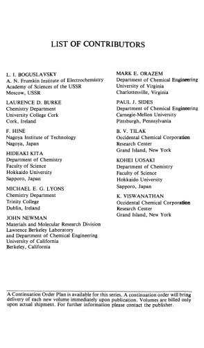 Modern Aspects of Electrochemistry, Number 18