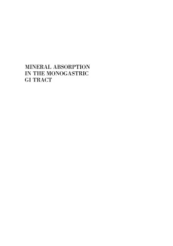 Mineral Absorption in the Monogastric GI Tract