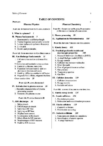 Lecture Notes on Principles of Plasma Processing