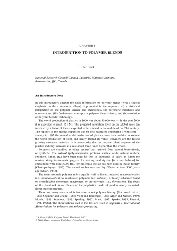 Polymer Blends Handbook