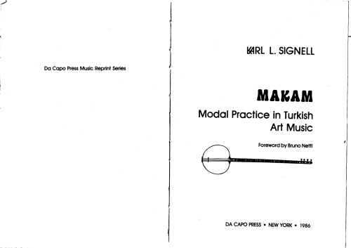 Makam: modal practice in Turkish art music