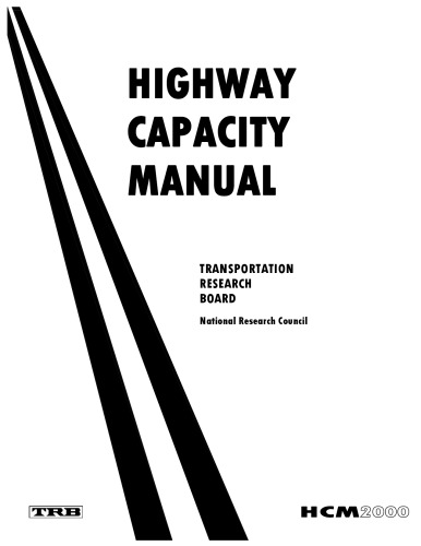 Highway Capacity Manual: Metric Units