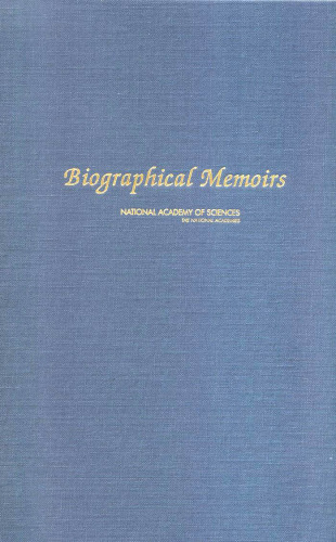 Biographical Memoirs: V.83 (Biographical Memoirs: A Series)
