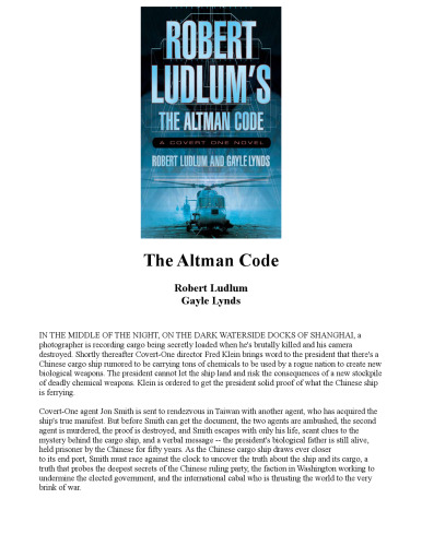 Robert Ludlum's The Altman Code: A Covert-One Novel