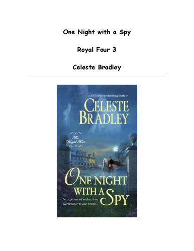 One Night With A Spy (Royal Four, Book 3)
