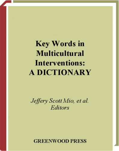 Key Words in Multicultural Interventions: A Dictionary