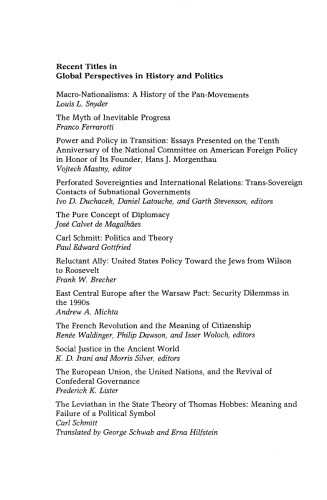 Roman Catholicism and Political Form (Contributions in Political Science)
