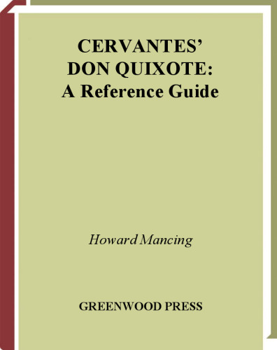 Cervantes' Don Quixote: A Reference Guide