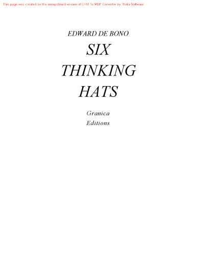 Six Thinking Hats