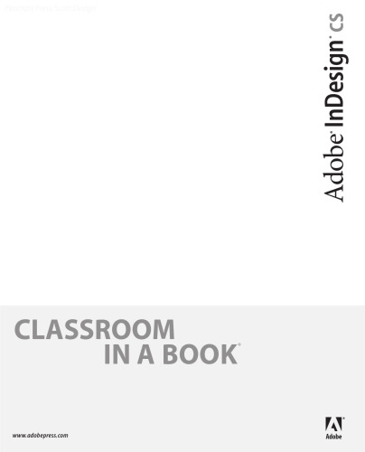 Adobe InDesign CS Classroom in a Book