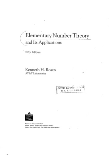 Elementary Number Theory and Its Applications (5th Edition)