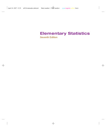 Elementary Statistics