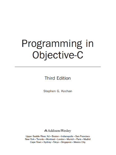 Programming in Objective-C