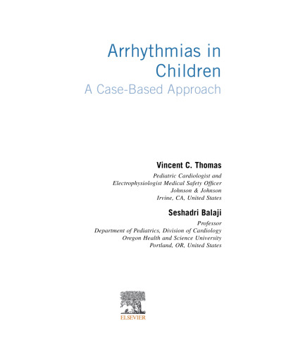 Arrhythmias in Children: A Case-Based Approach