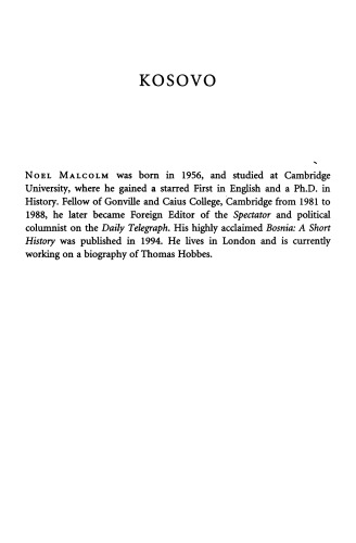 Kosovo: A Short History
