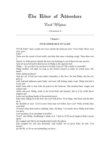 The River of Adventure (Book Eight of the Adventure Series)