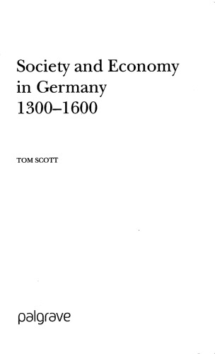 Society and Economy in Germany, 1300-1600