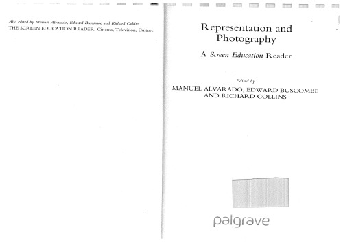 Representation and Photography: A Screen Education Reader