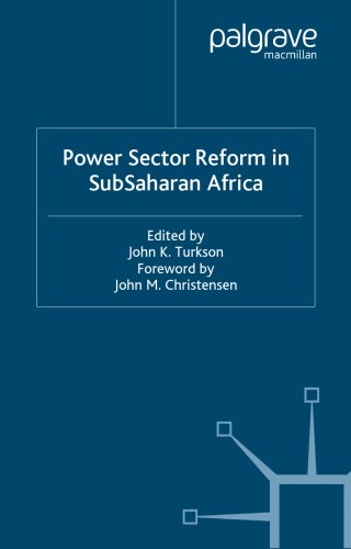 Power Sector Reform in SubSaharan Africa