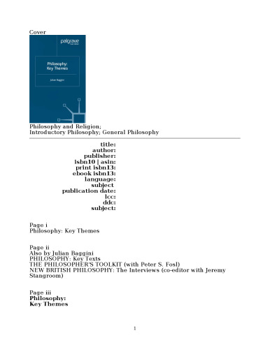 Philosophy: Key Themes