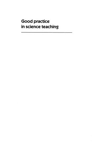 Good Practice in Science Teaching