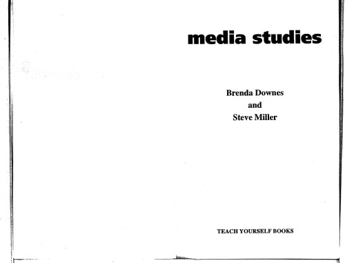 Media Studies (Teach Yourself)