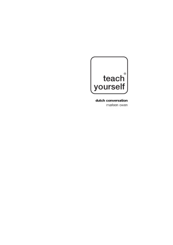 Teach Yourself Dutch Conversation