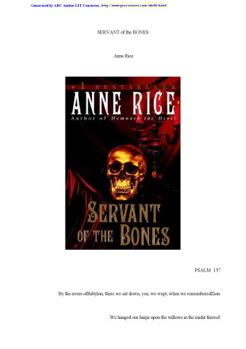 Servant of the Bones