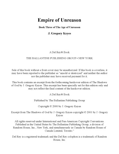 Empire of Unreason (Age of Unreason, Bk 3)