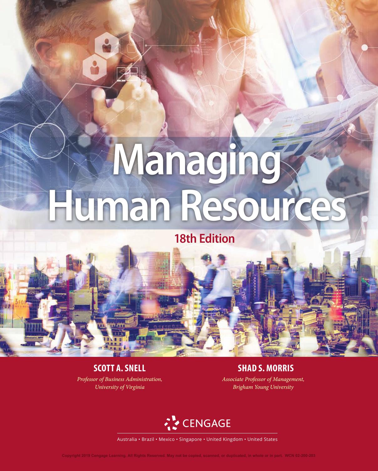 Managing Human Resources