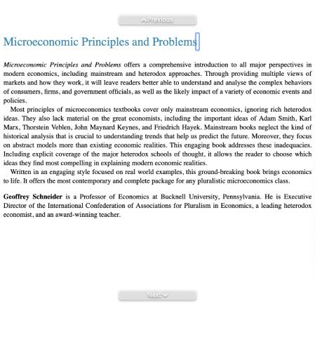 Microeconomic Principles and Problems: A Pluralist Introduction (Routledge Pluralist Introductions to Economics)
