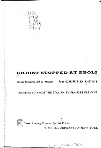 Christ Stopped at Eboli