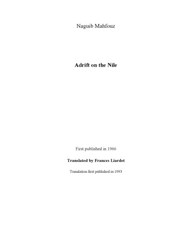 Adrift on the Nile