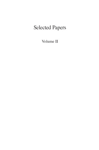 Selected Papers I