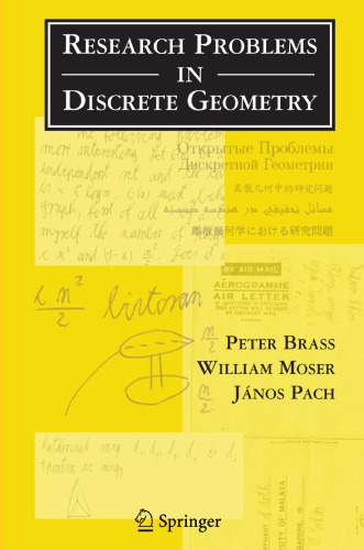 Research Problems in Discrete Geometry