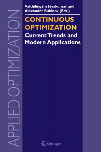 Continuous optimization: Current trends and modern applications