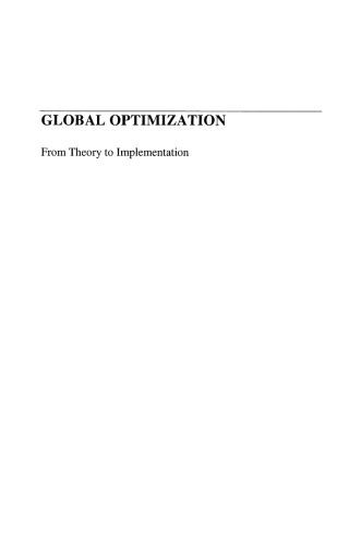 Global Optimization: From Theory to Implementation (Nonconvex Optimization and Its Applications)