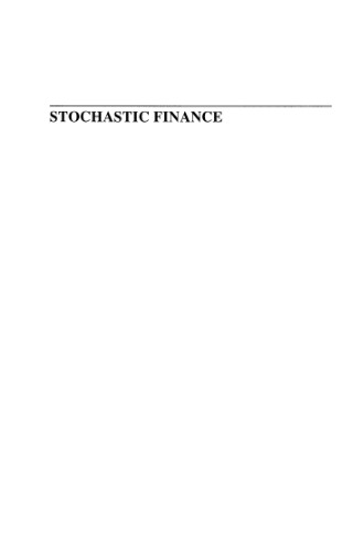 Stochastic Finance Proceedings Lisboa