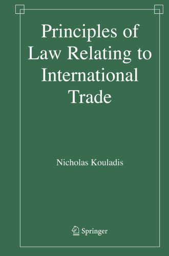 Principles of Law Relating to International Trade
