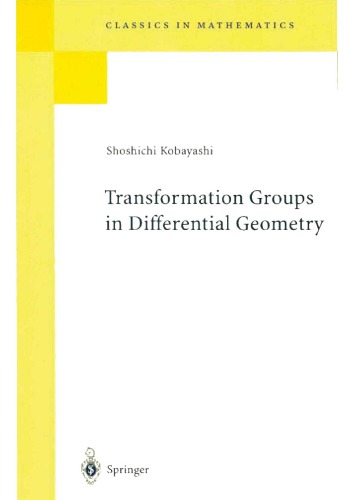 Transformation Groups in Differential Geometry (Classics in Mathematics)