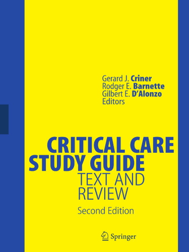 Critical Care Study Guide: Text and Review