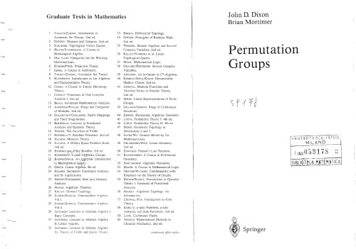 Permutation groups