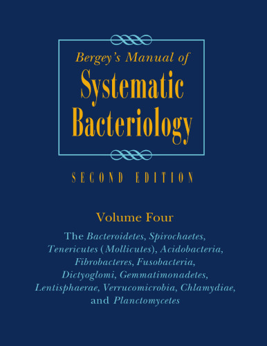 Bergey's Manual of Systematic Bacteriology, Volume 4